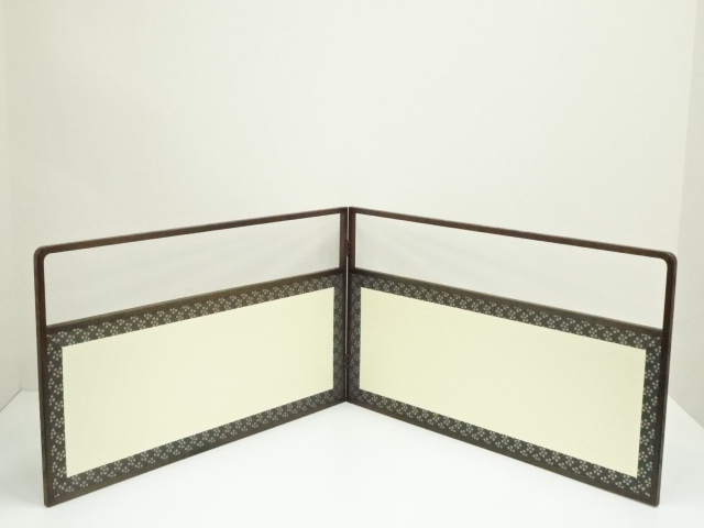 綱代・利休梅風炉先屏風（箱付）